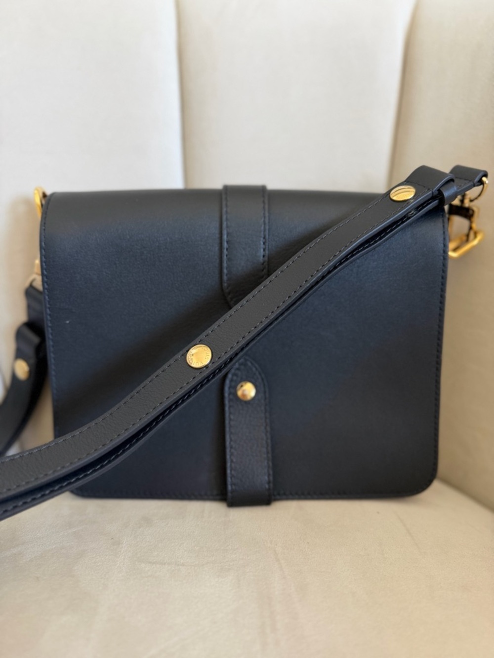 Louis Vuitton Black Calfskin Rendez-Vous Adjustable Shoulder Strap Bag AuthPurse - Picture 4 of 15